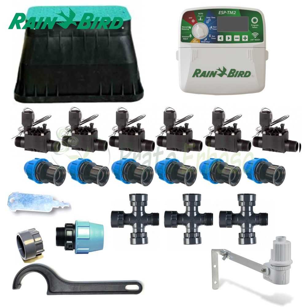 Kit Riego Rain Bird 24V 6 Zonas Rain Bird