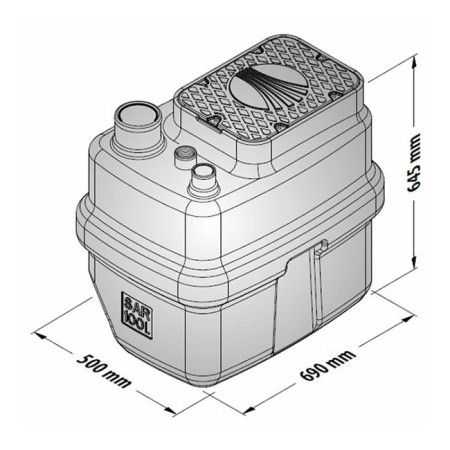 SAR 100 RXm 3 20 Station de relevage des eaux usées Pedrollo