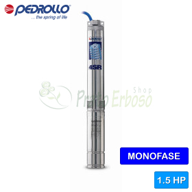 4SRm 1/29 S-PD - 1.5 HP single-phase submersible pump Pedrollo - 1