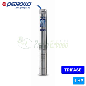 4SR 1/20 S-PD - 1 HP three-phase electric submersible pump Pedrollo - 1