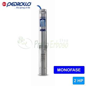 4SRm 1.5/30 S-PD - 2 HP single-phase electric submersible pump Pedrollo - 1