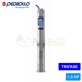 4SR 1.5/22 S-PD - 1.5 HP three-phase submersible electric pump Pedrollo - 1