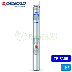 4SR 1.5/15 S-PS - 1 HP three-phase electric submersible pump Pedrollo - 1