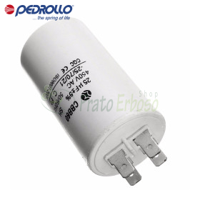 16 F - 16 micro farad 500 VL capacitor Pedrollo - 1