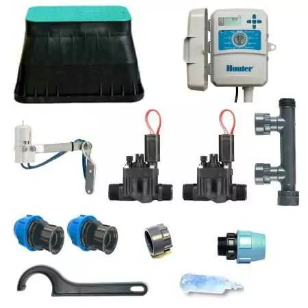 KI-H-2Z24E - Kit irrigazione Hunter a 2 zone 24V