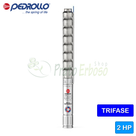 4HR 10/10 - PS - 2 HP three-phase electric submersible pump - Pedrollo