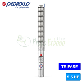 4HR 10/28 - PS - 5.5 HP three-phase electric submersible pump - Pedrollo