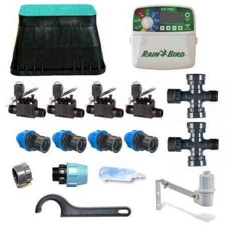 Rain Bird 24V 4-zone irrigation kit