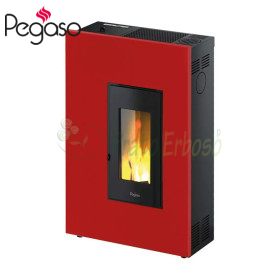 Madison 5 - 5 Kw red pellet stove