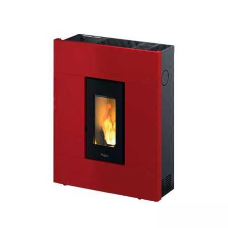 Tabla 7 - Estufa de pellet roja de 7 Kw