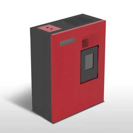 Camilla - 4.6 Kw red pellet stove Punto Fuoco - 1