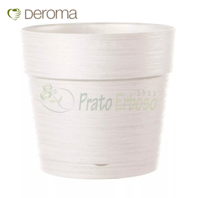 Save R - vaza rotunda de 20 cm alb Deroma - 1
