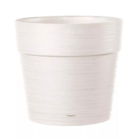 R - 48 cm runde Vase weiß Deroma - 1