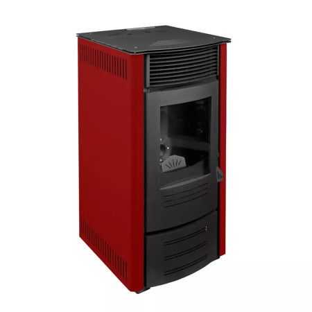 Sara - 13 kw red pellet stove Punto Fuoco - 1