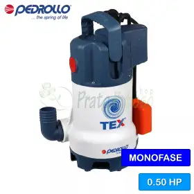 TEX 2 (5 m) – elektrische Entwässerungspumpe mit 0,50 PS für Schmutzwasser Pedrollo - 1
