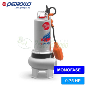 VXm 8/50-MF - électrique de la Pompe pour eaux usées VORTEX de l\'eau monophasé Pedrollo - 1
