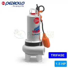 VX 15/50-MF – 1,5 PS dreiphasige elektrische VORTEX-Abwasserpumpe Pedrollo - 1 VX 15/50-MF – 1,5 PS dreiphasige elektrische VORTEX-Abwasserpumpe Pedrollo - 1