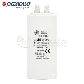 Condensateur 40 F - 40 µF 450 VL - Pedrollo