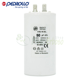 50 F - 50 µF 450 VL condensator - Pedrollo