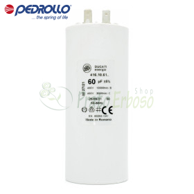 60 F - 60 µF 450 VL capacitor - Pedrollo
