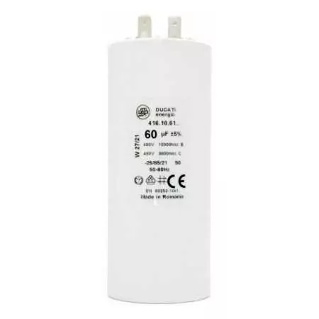 60 F - 60 micro farad 450 VL capacitor Pedrollo - 1