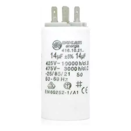 14 F - 14 micro farad 450 VL capacitor