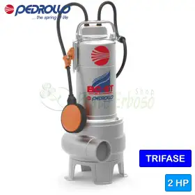 BC 20/50-ST - 2 HP three-phase DOUBLE-CHANNEL electric pump for waste