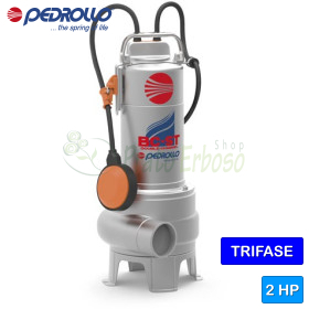 BC 20/50-ST - Electrobomba BICOCANAL trifásica de 2 HP para aguas residuales