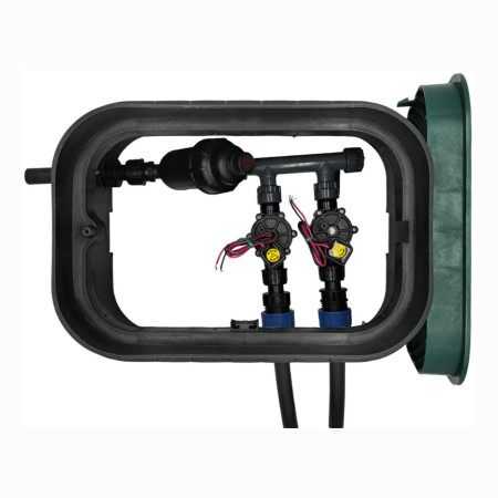 PA-DV-F2-9V - Cárter ensamblado 1", 2 zonas