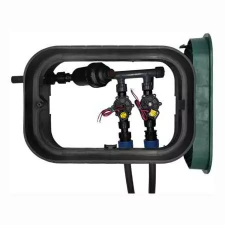PA-DV-F2-9V - Pozzetto assemblato da 1" 2 zone Rain Bird - 1