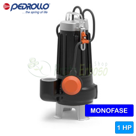 MCm 10/45 - Electrobombas BICOCANALES monofásicas de 1 HP para aguas residuales