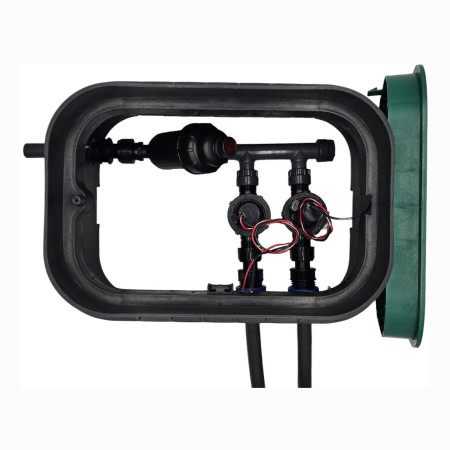 PA-EZP-F2-9V - Cárter ensamblado de 1", 2 zonas