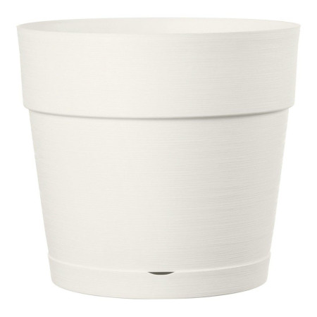 R - 38 cm runde Vase weiß Deroma - 1