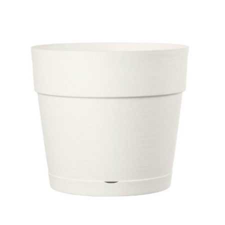 SAVE R POT white - vază albă rotundă de 24,5 cm Deroma - 1