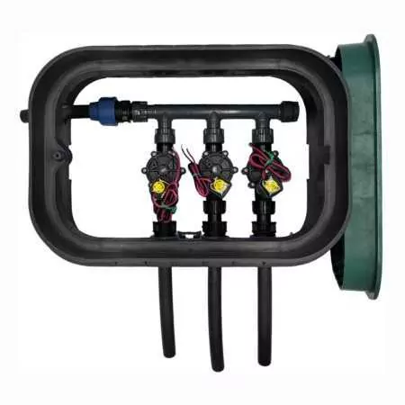 PA-DV-3-9V - Assembled 1" 3 zone sump Rain Bird - 1