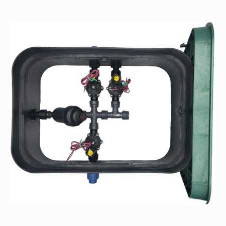 PA-DV-F3-9V - Assembled 1" 3 zone sump