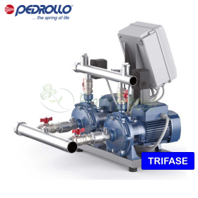 CB2 - 2CP 32/200C - Groupe surpresseur triphasé 2x4 HP Pedrollo - 1