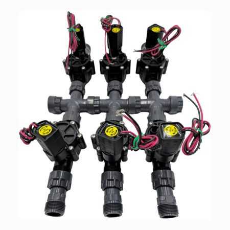 COLL-DV-6-9V - 1" 6-zone manifold