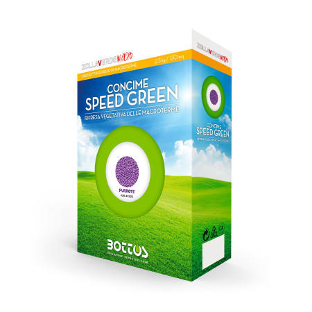 Speed Green 20-5-10 - Fertilizzante per prato da 2.5 Kg Bottos - 1