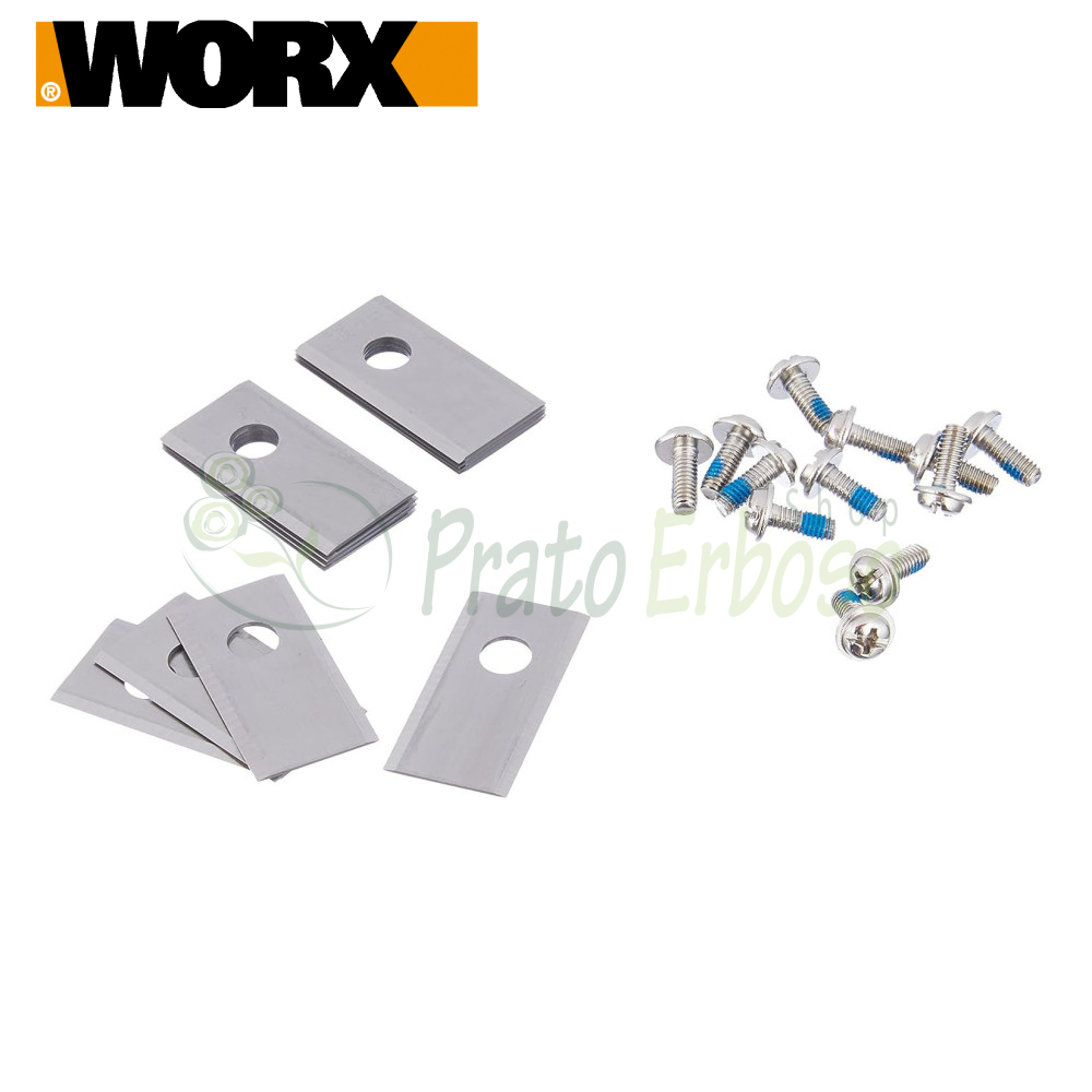 ひで WA0190 - Set of 12 blades with screws - Worx