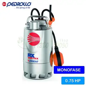 RXm 3/20 (5m) - Electrobomba monofásica VORTEX de 0,75 CV para aguas