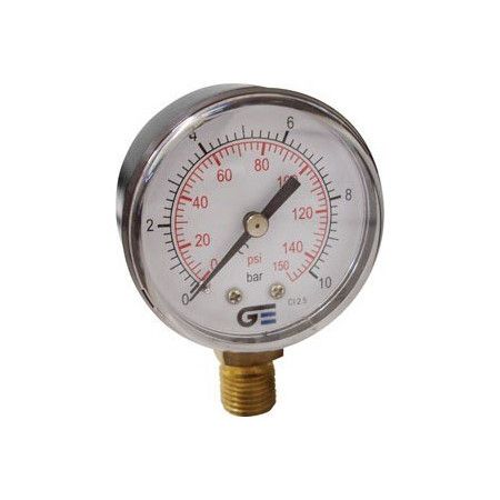MRG 10 - Manómetro de 0 a 10 bar en baño de glicerina Pedrollo - 1