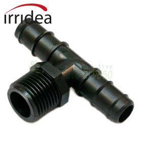 GG-TDMI-C16M - Schlauchhalter-T-Stück 16 mm x 1/2" - Irridea