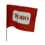 FLAG50 - Signalflagge 10x12 cm rot - TORO Irrigazione