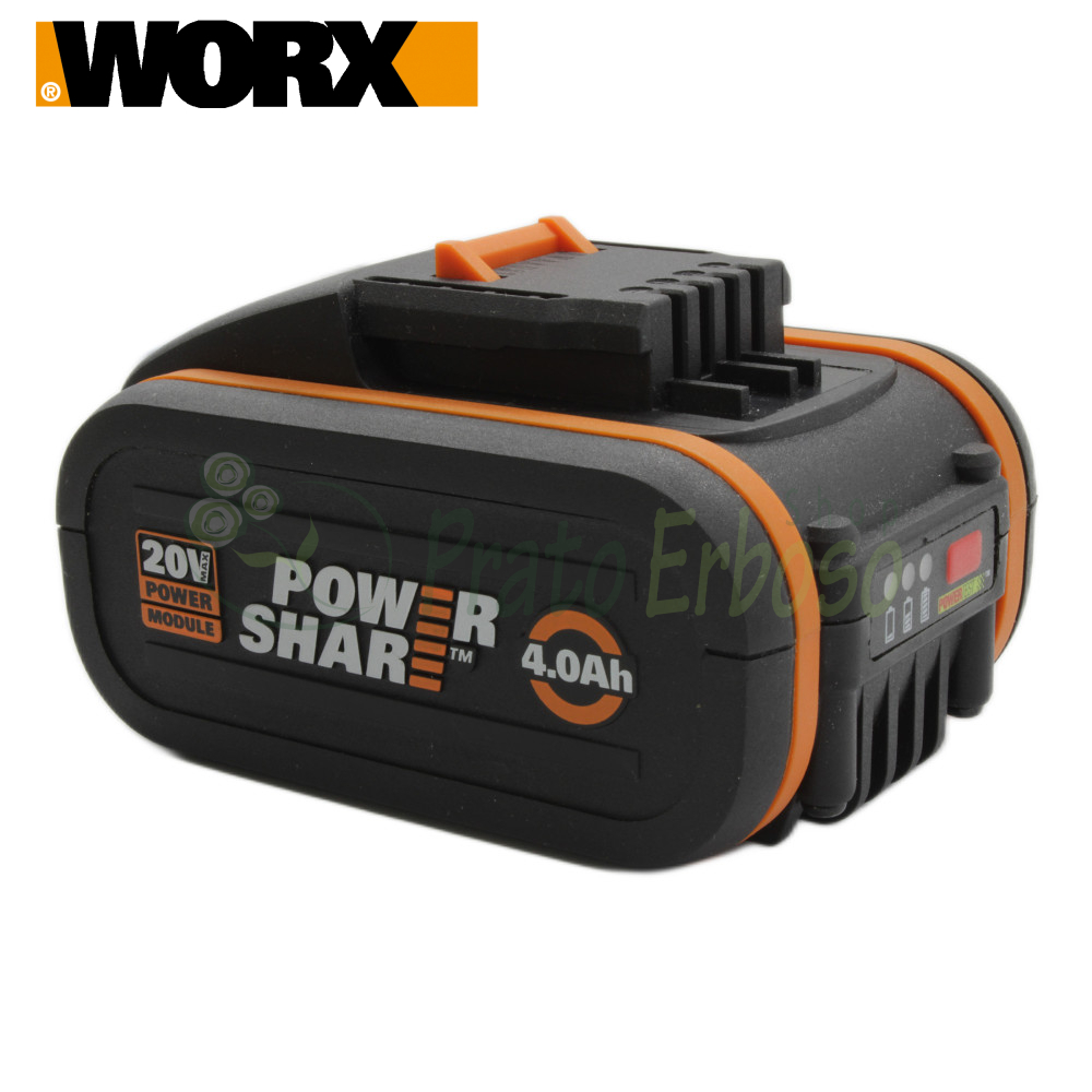 2 confezioni di batterie di ricabio da 5,0 Ah per Worx 20 V WA3553