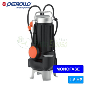 MCm 15/45 - Electrobombas BICOCANALES monofásicas de 1,5 HP para aguas residuales