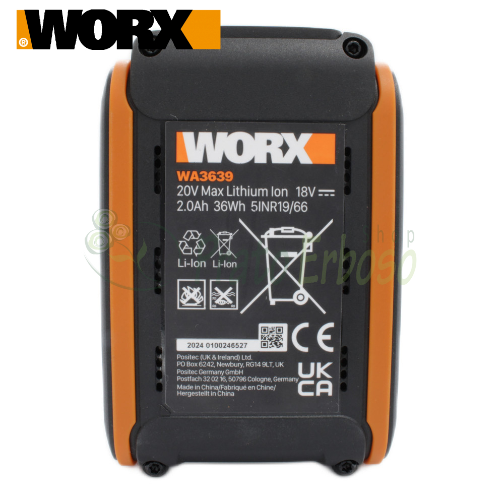 Worx trimmer battery 20v discount