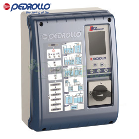 E2 MONO - Electrical panel for 2 single-phase electric pumps 3+3 HP