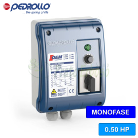 QEM 050 - Quadro elettrico per elettropompa monofase 0.50 HP