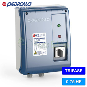 QET 075 - Tableau électrique pour pompe électrique triphasée de 0,75 CV